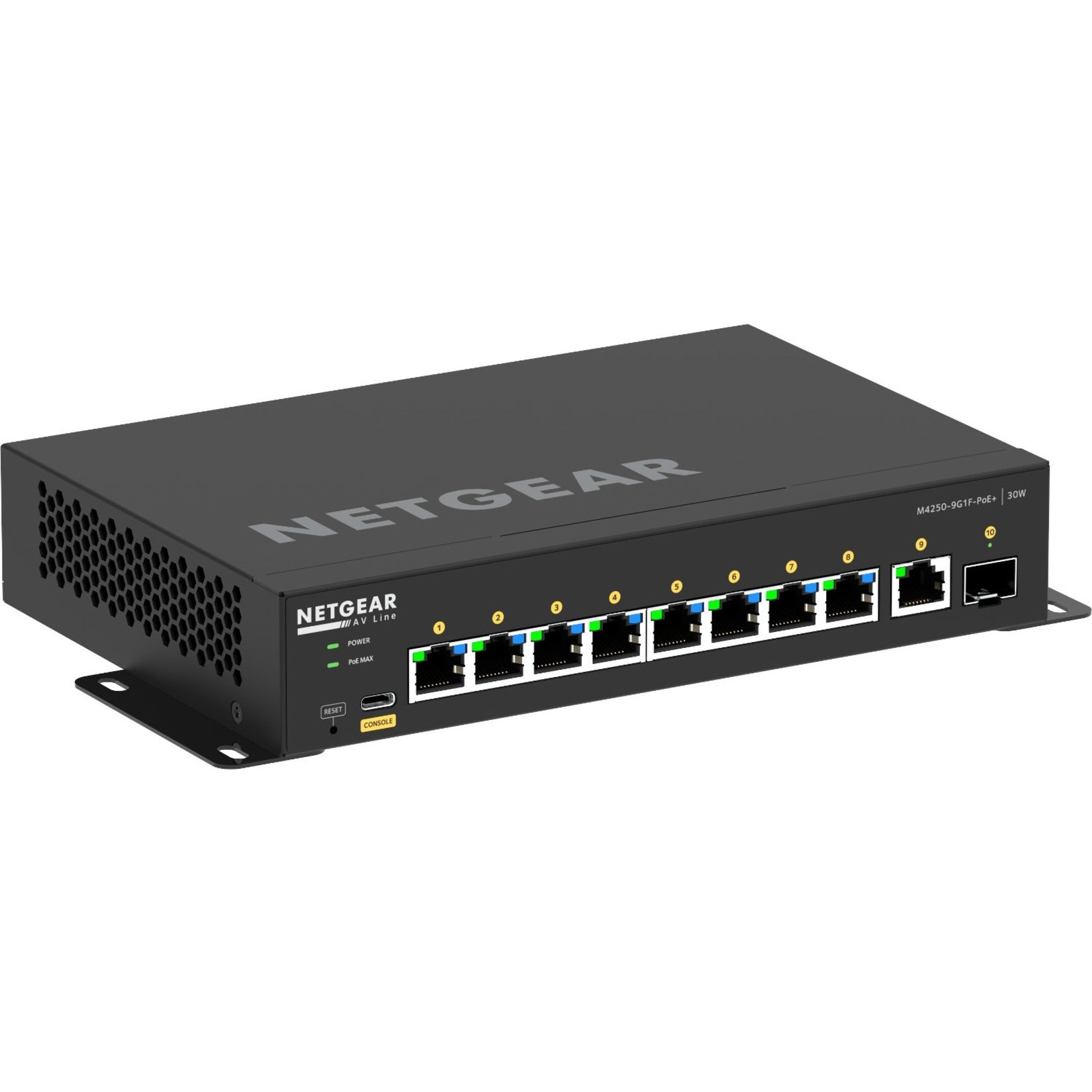 Netgear GSM4210PD-100NAS AV Line M4250 Ethernet Switch, 8-Port Gigabit PoE+ with 110W Budget