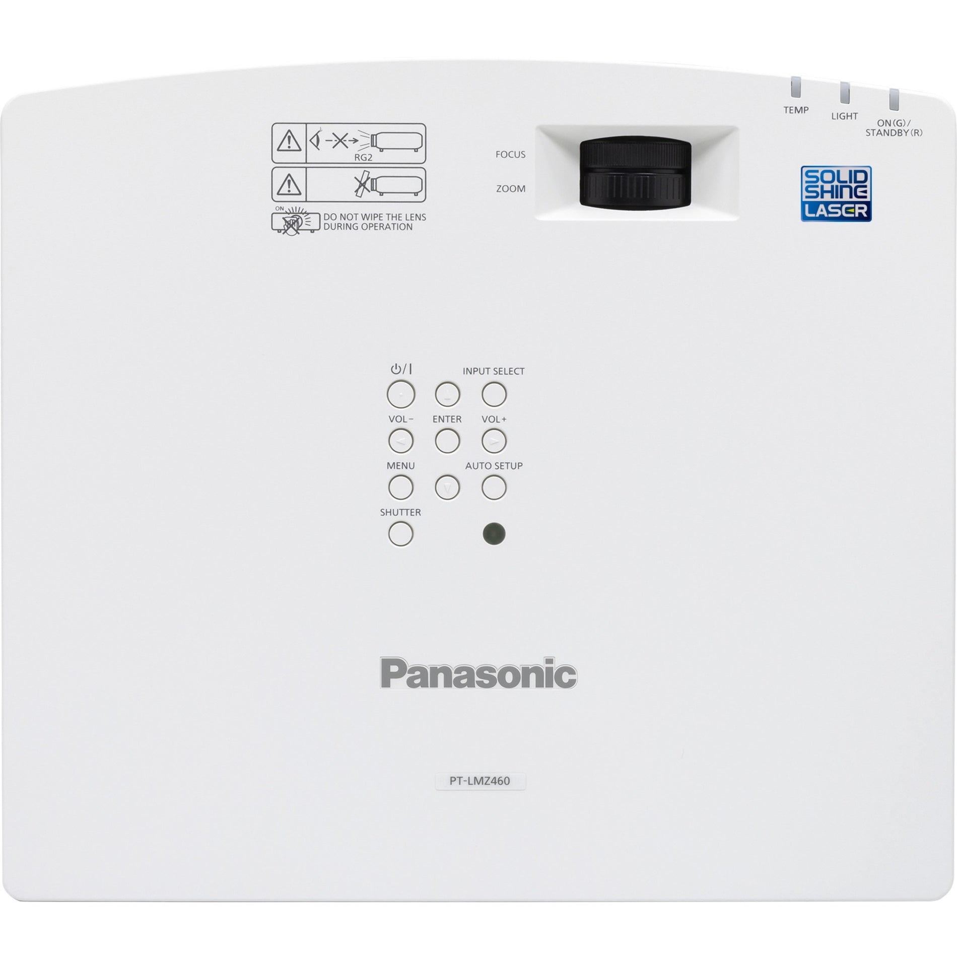 Panasonic PT-LMW420U LCD Projector, Portable Proj Laser WXGA 1280 x 800, 4200 Lumens, 1.2x Optical Zoom, HDMI, USB, RJ-45