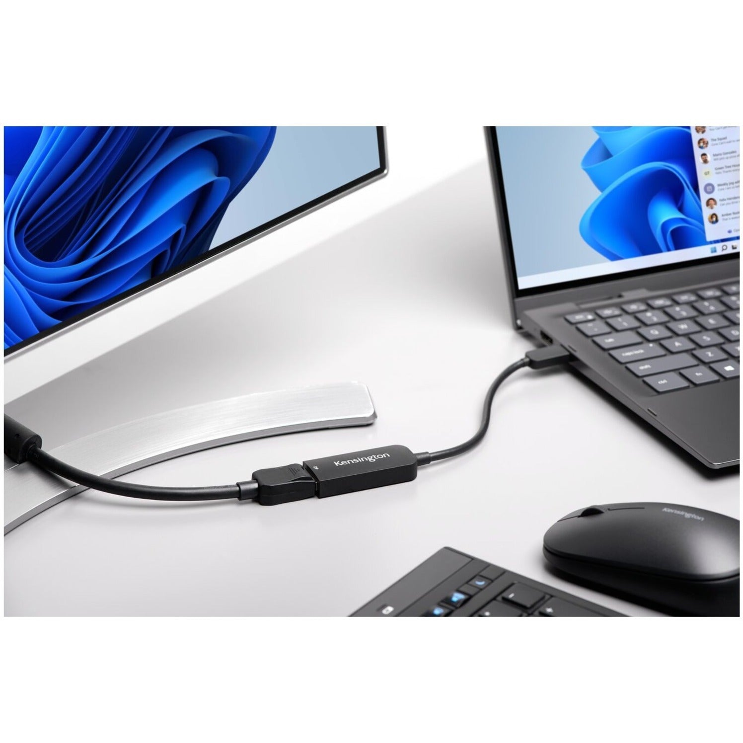 Kensington K34680WW CV5000DP USB-C 4K/8K DisplayPort 1.4 Adapter, Active, Plug and Play