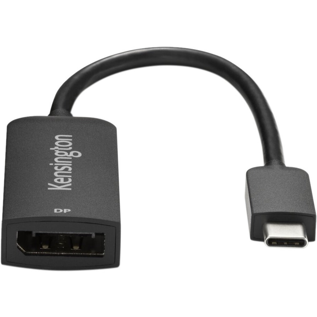 Kensington K34680WW CV5000DP USB-C 4K/8K DisplayPort 1.4 Adapter, Active, Plug and Play