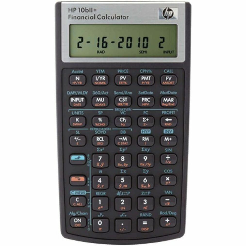 HP HP10B#INT 10bII+ Finanzrechner Algebraisch Trigonometrische Hyperbolische Funktionen