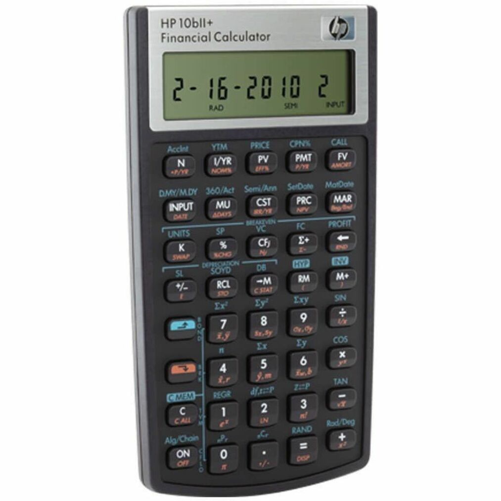 HP HP10B#INT 10bII+ Financial Calculator, Algebraic, Trigonometric, Hyperbolic Functions