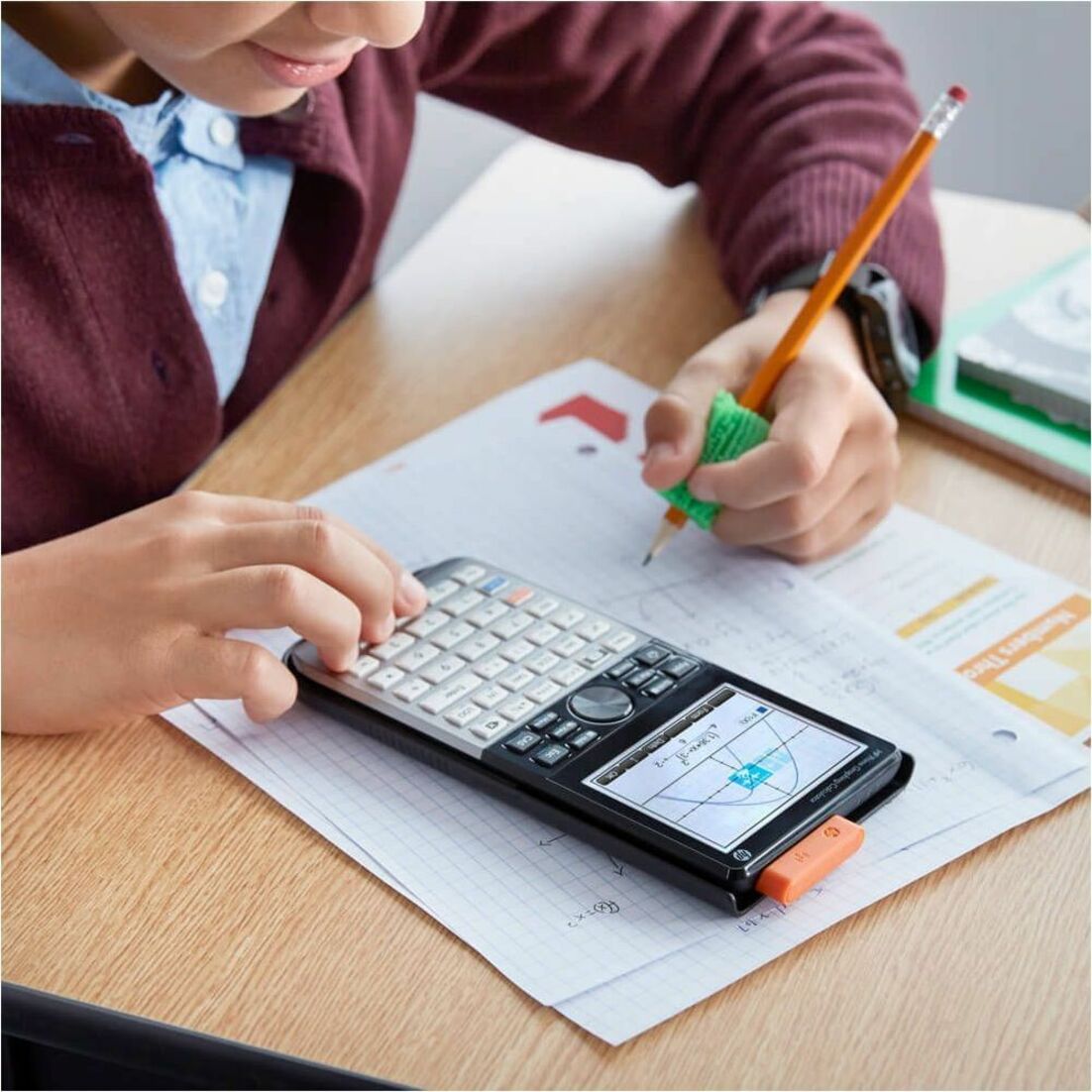HP HPPRIME#INT Prime Graphing Calculator, Touchscreen, Flash Memory, 256 GB Capacity