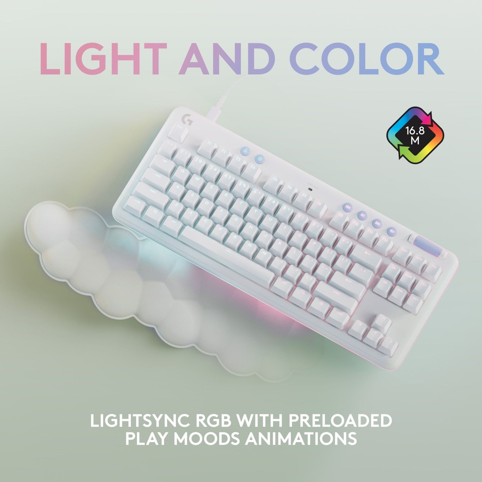 Logitech 920-010670 G713 Gaming Keyboard, RGB LED Backlight, Mechanical Keys, Adjustable Height