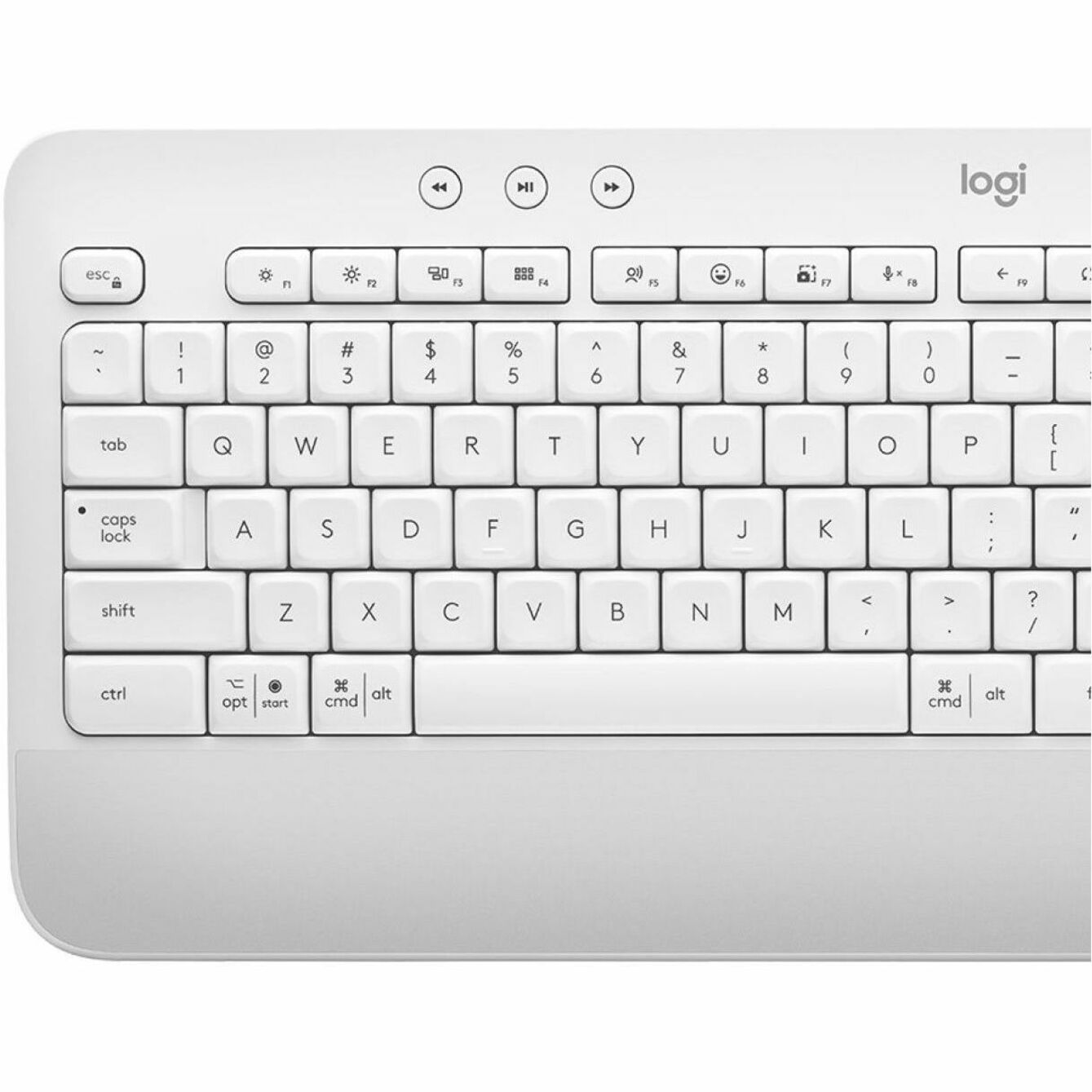 Logitech 920-010962 Signature K650 (Off-white) Wireless Comfort Keyboard, Full-size, Bluetooth/RF, Wrist Rest