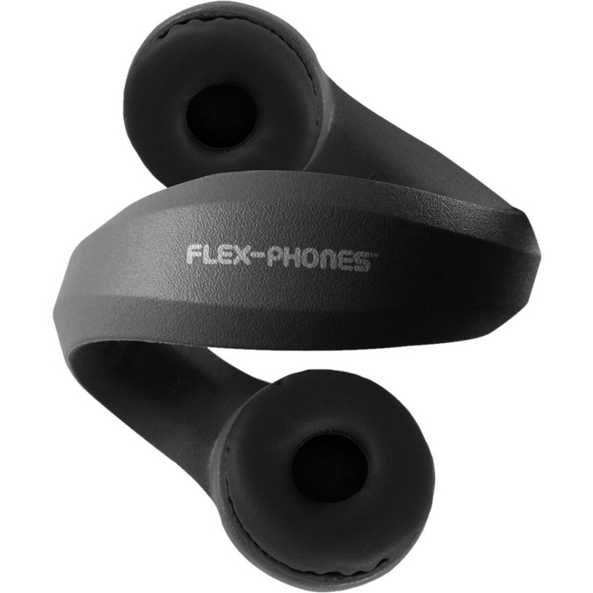 Hamilton Buhl KFX2-BLK Kid's Flex-Phones TRRS Headset With Gooseneck Microphone - BLACK, Durable, Noise Cancelling, Home Use