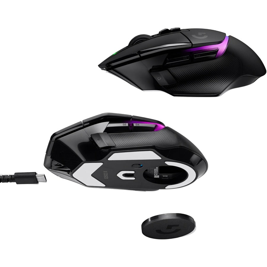 Logitech G 910-006160 Plus G502 X Gaming Mouse, Wireless, 25600 dpi, USB
