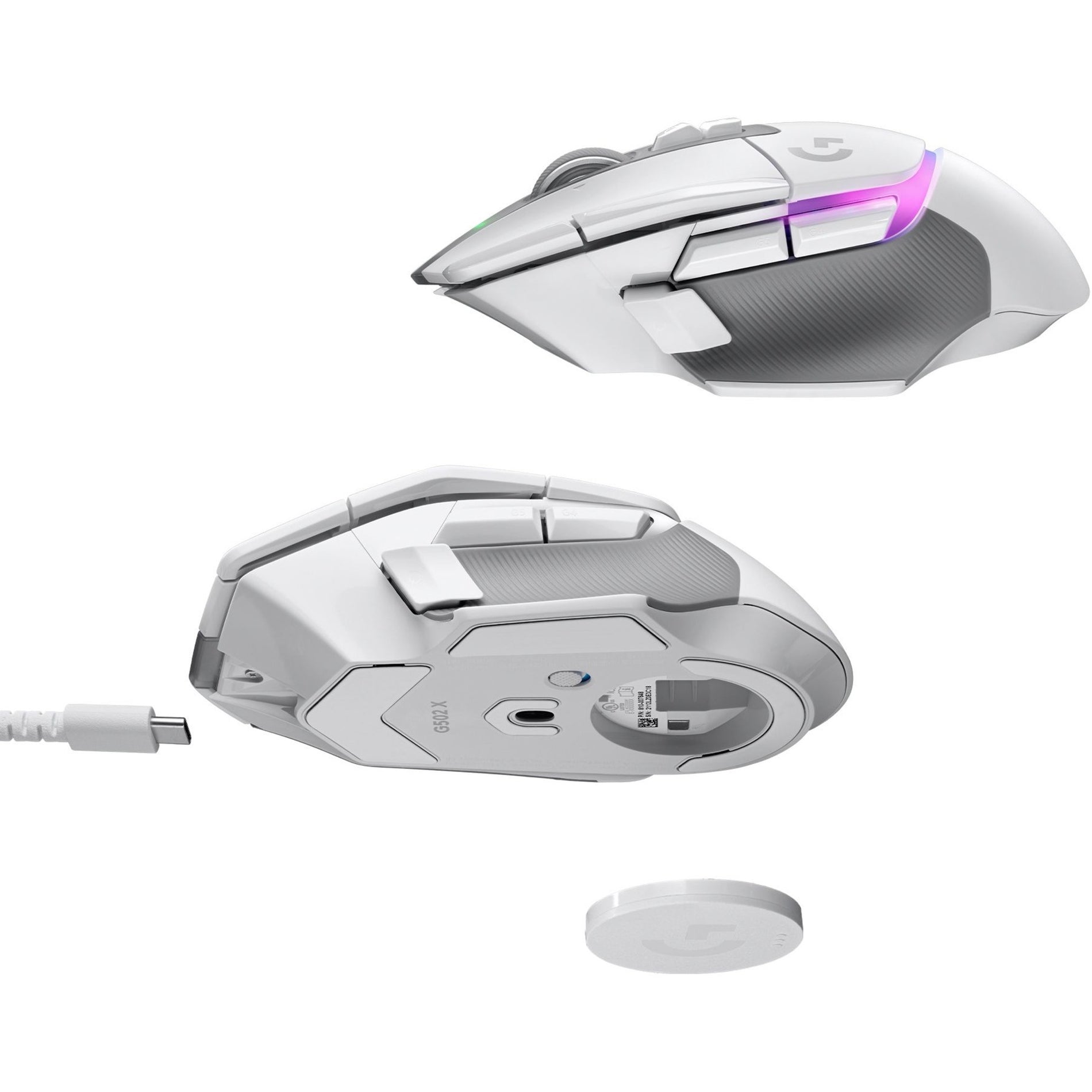 Logitech 910-006169 G502 X PLUS LIGHTSPEED Wireless Gaming Mouse, Rechargeable, 13 Programmable Buttons, USB Type C