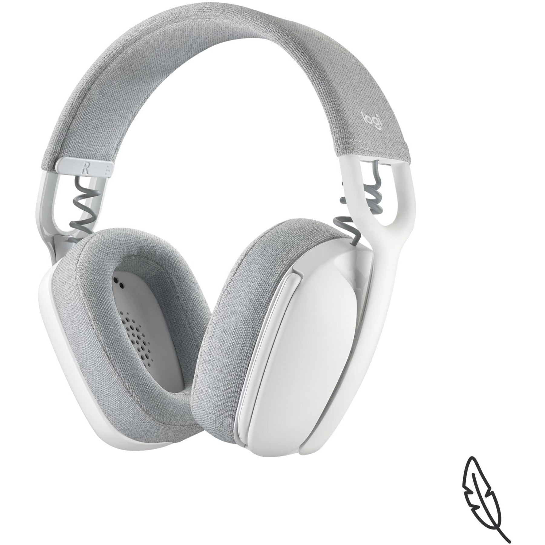 Logitech 981-001257 Zone Vibe 100 Off-white Kabelloses Bluetooth-Headset mit Geräuschunterdrückungsmikrofon