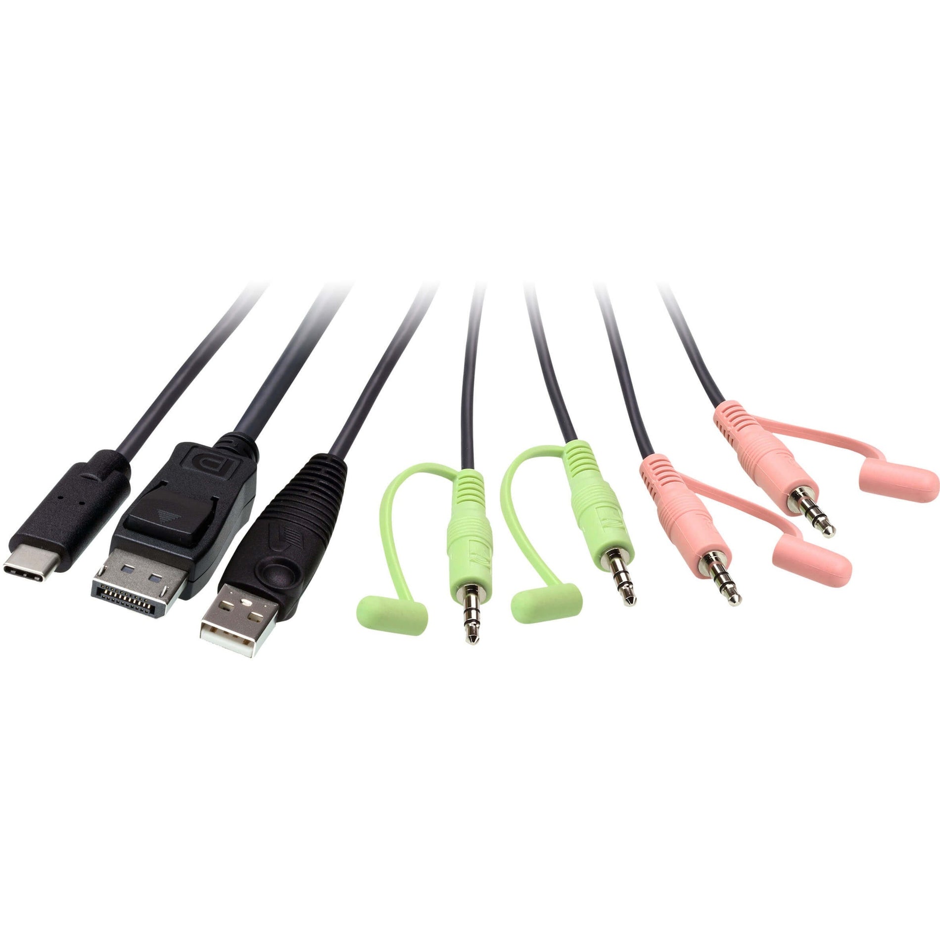 ATEN CS52DP 2-Port USB-C DisplayPort Hybrid Cable KVM Switch, Efficient Connectivity Solution