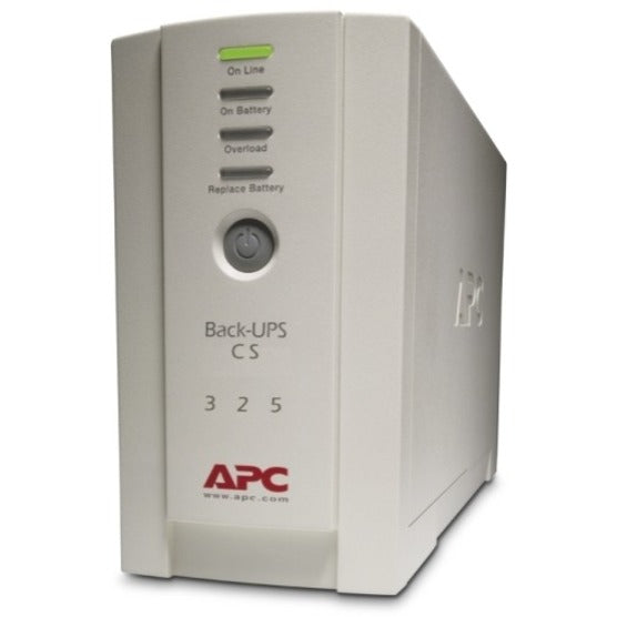 APC BK325I Back-UPS CS 325VA w/o Software, 2 Year Warranty, Power Conditioning, Transformer Block Spacing, Beige