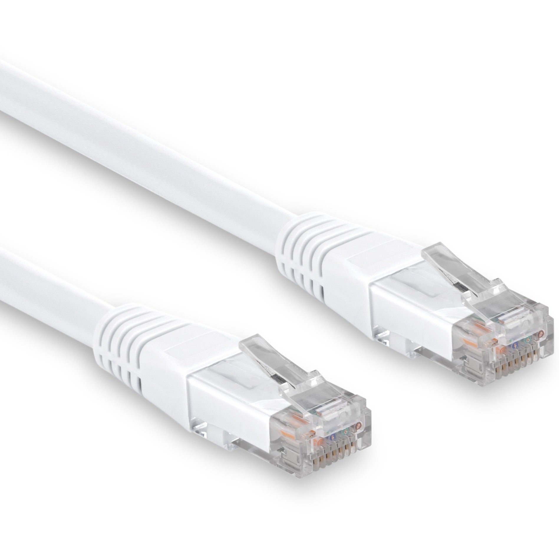 Rocstor Y10C309-WT Cat.6 Network Cable, 6" Patch Cable, 10 Gbit/s, Lifetime Warranty