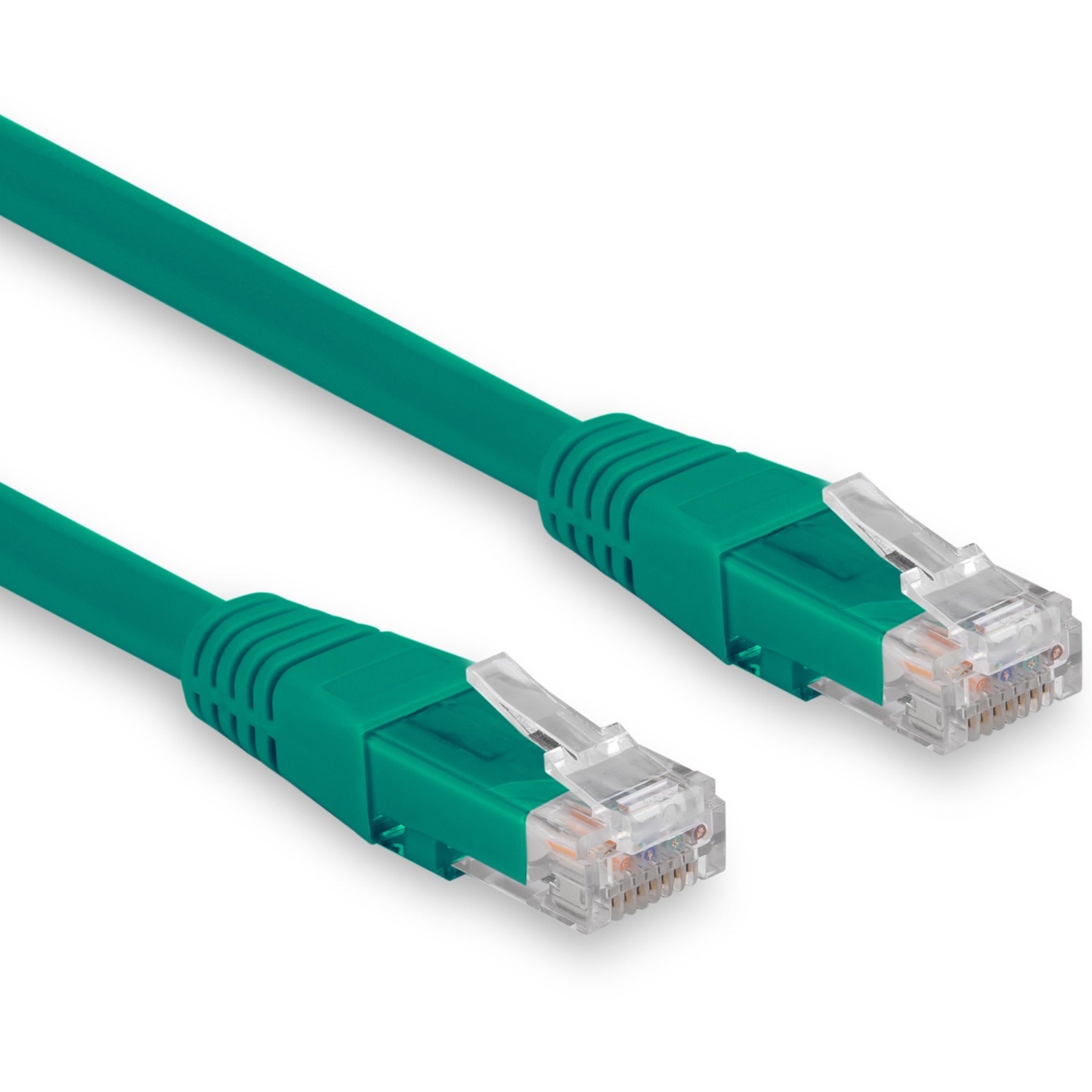 Rocstor Y10C335-GN Cat.6 Network Cable, 3 ft, 10 Gbit/s, Stranded, Green
