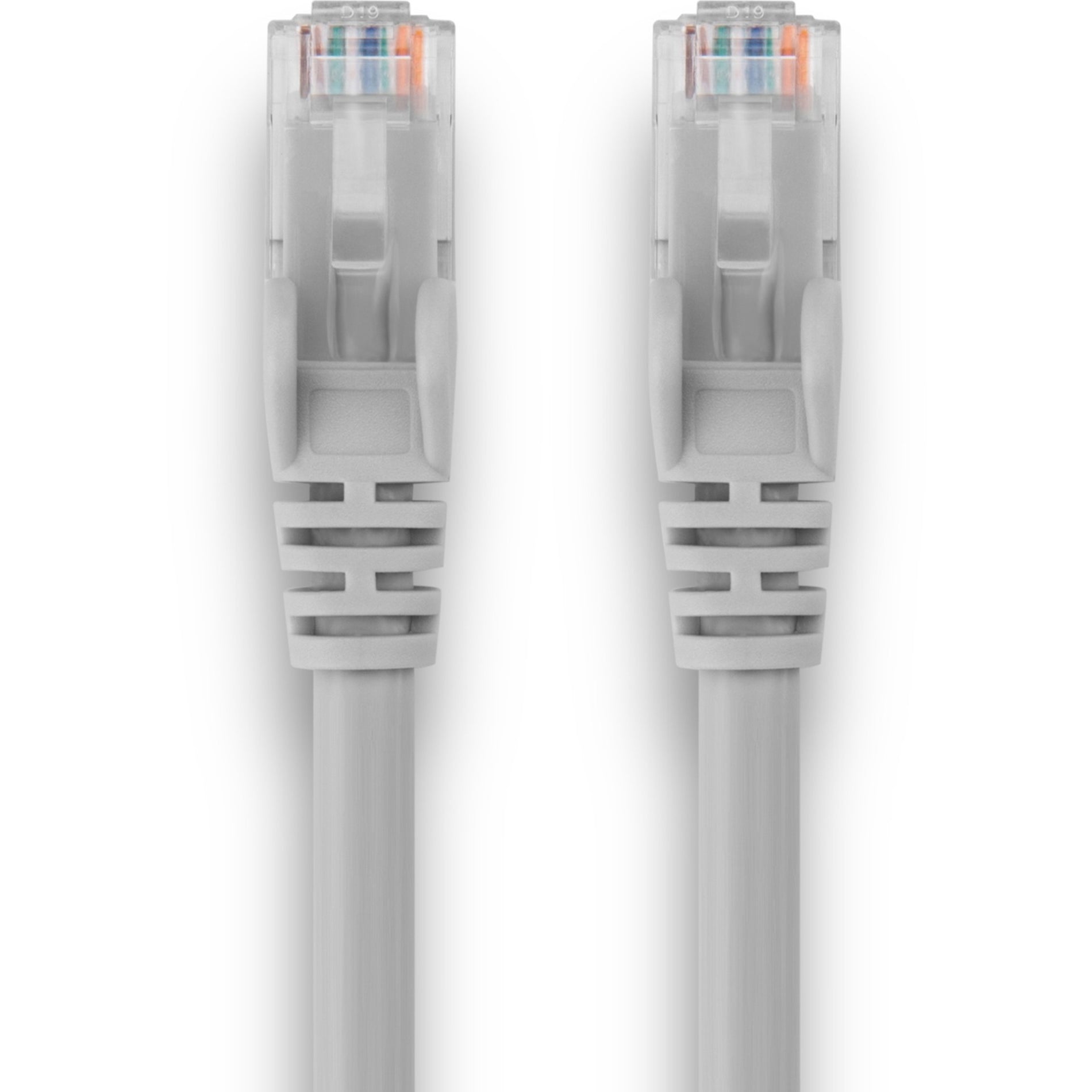 Rocstor Y10C359-GY Cat.6 Network Cable, 7 ft, Snagless, 10 Gbit/s, Gray