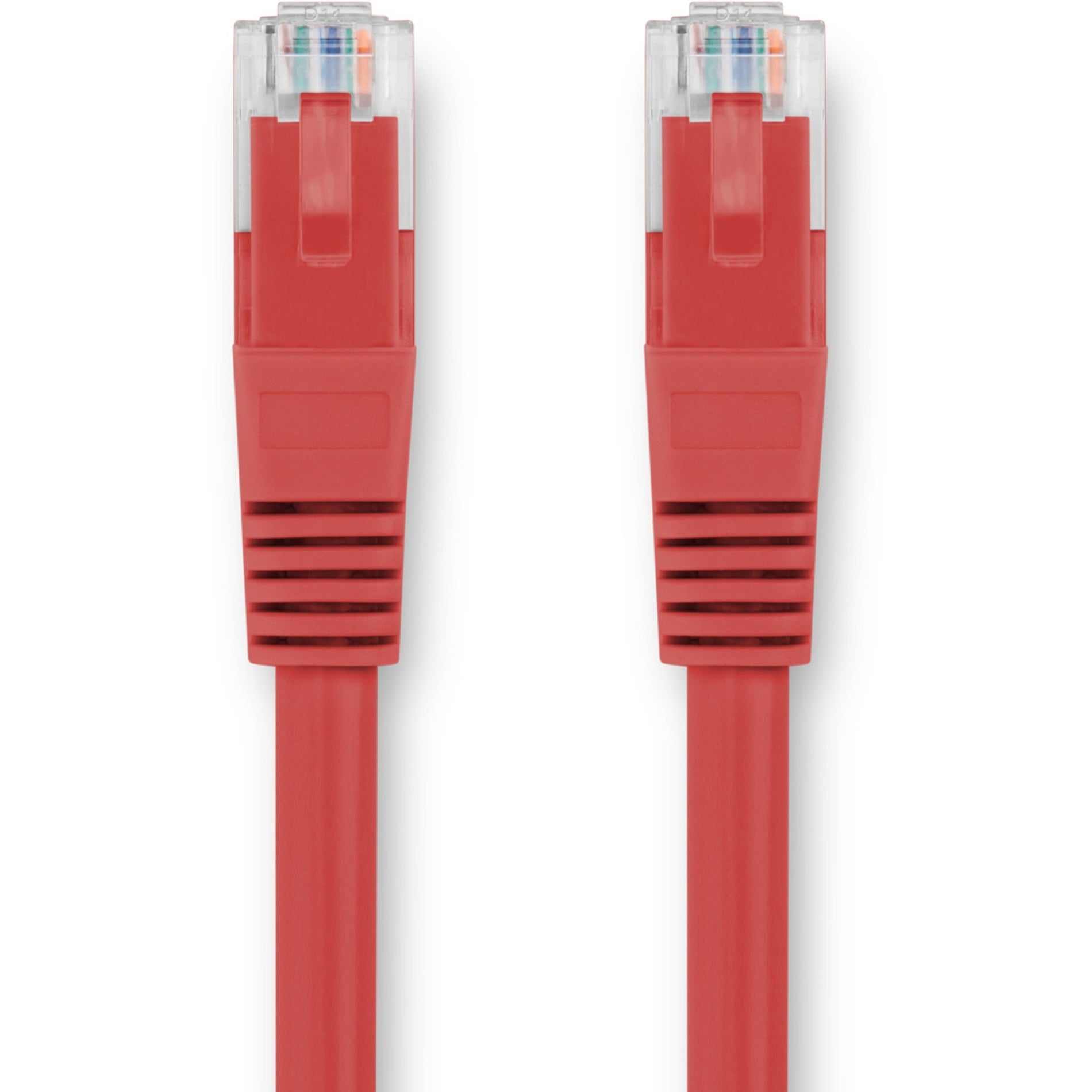 Rocstor Y10C369-RD Cat.6 Network Cable, 7 ft, 10 Gbit/s, Molded, Lifetime Warranty