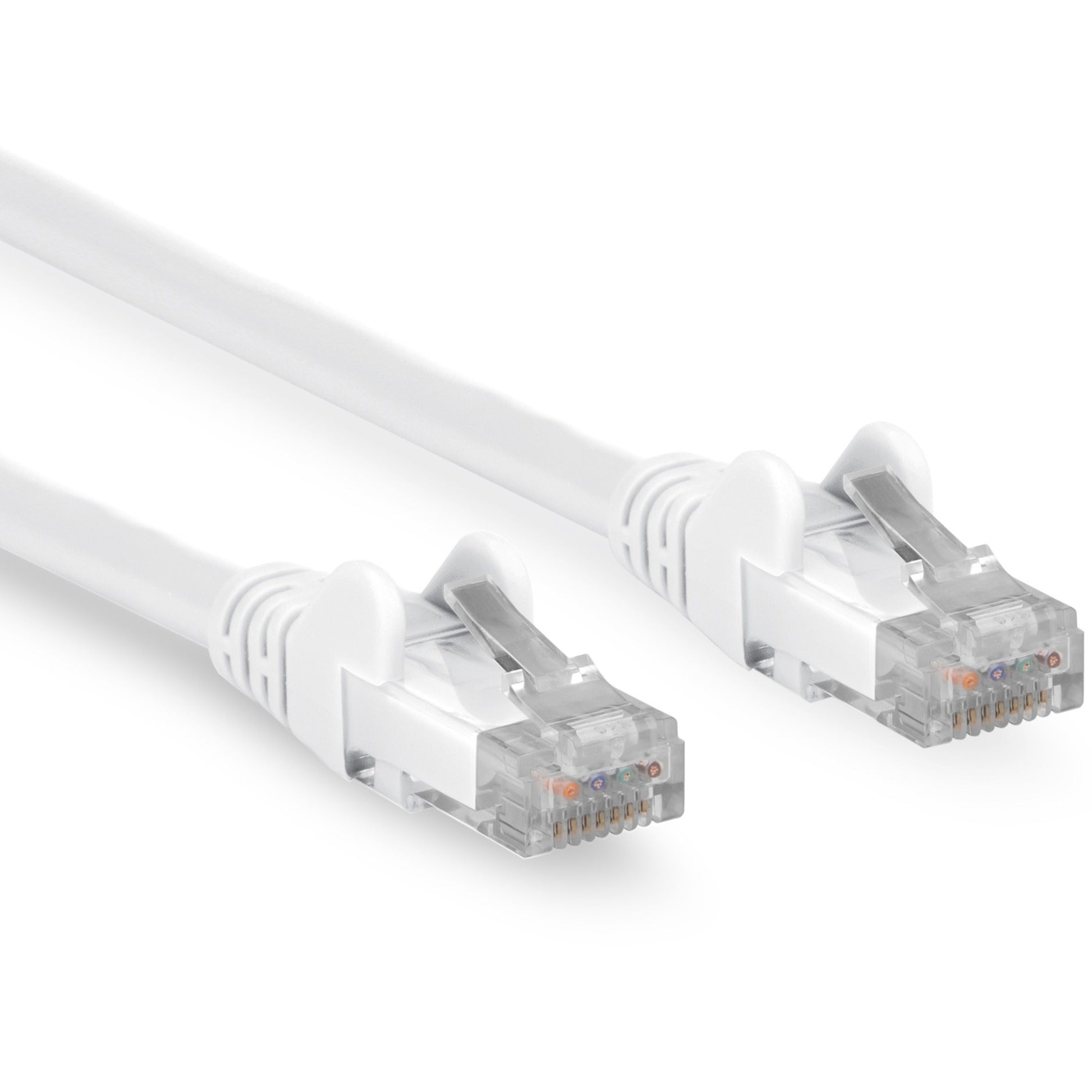Rocstor Y10C373-WT Cat.6 Network Cable, 7 ft, Snagless, 10 Gbit/s, White