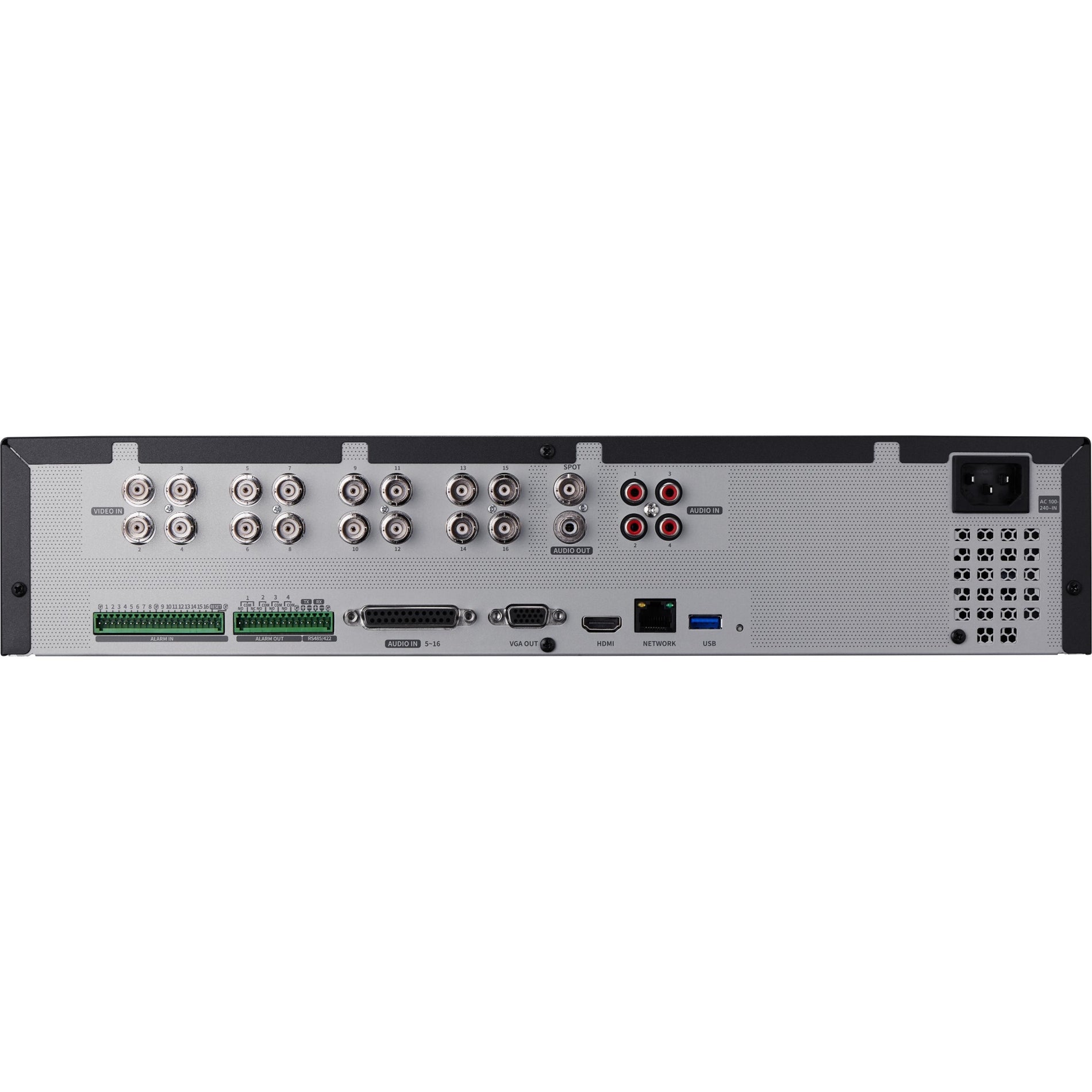 Wisenet HRX-1635 16CH Pentabrid DVR, 8MP Maximum Resolution, H.264/H.265 Video Formats, 30 fps Maximum Frame Rate