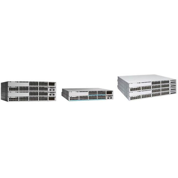 Cisco C9300L-48T-4X-A Catalyst 9300L-48T-4X-A Switch, 48 Gigabit Ethernet Ports, 4 x 10 Gigabit Ethernet Uplink, Rack-mountable