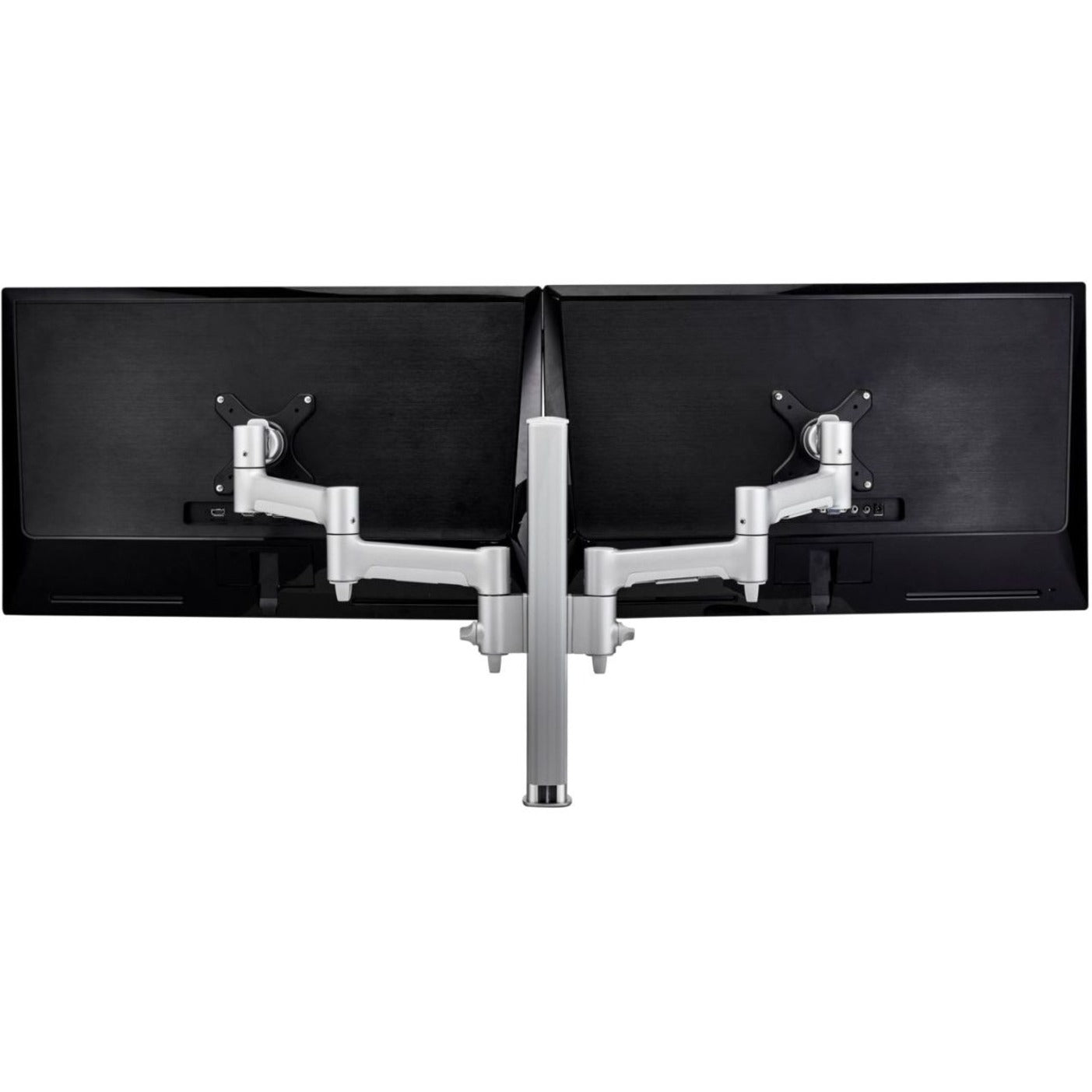 Atdec AWMS-2-4640-F-S 400mm post with two 460mm monitor arms, Desk Mount, Load: 0-12kg