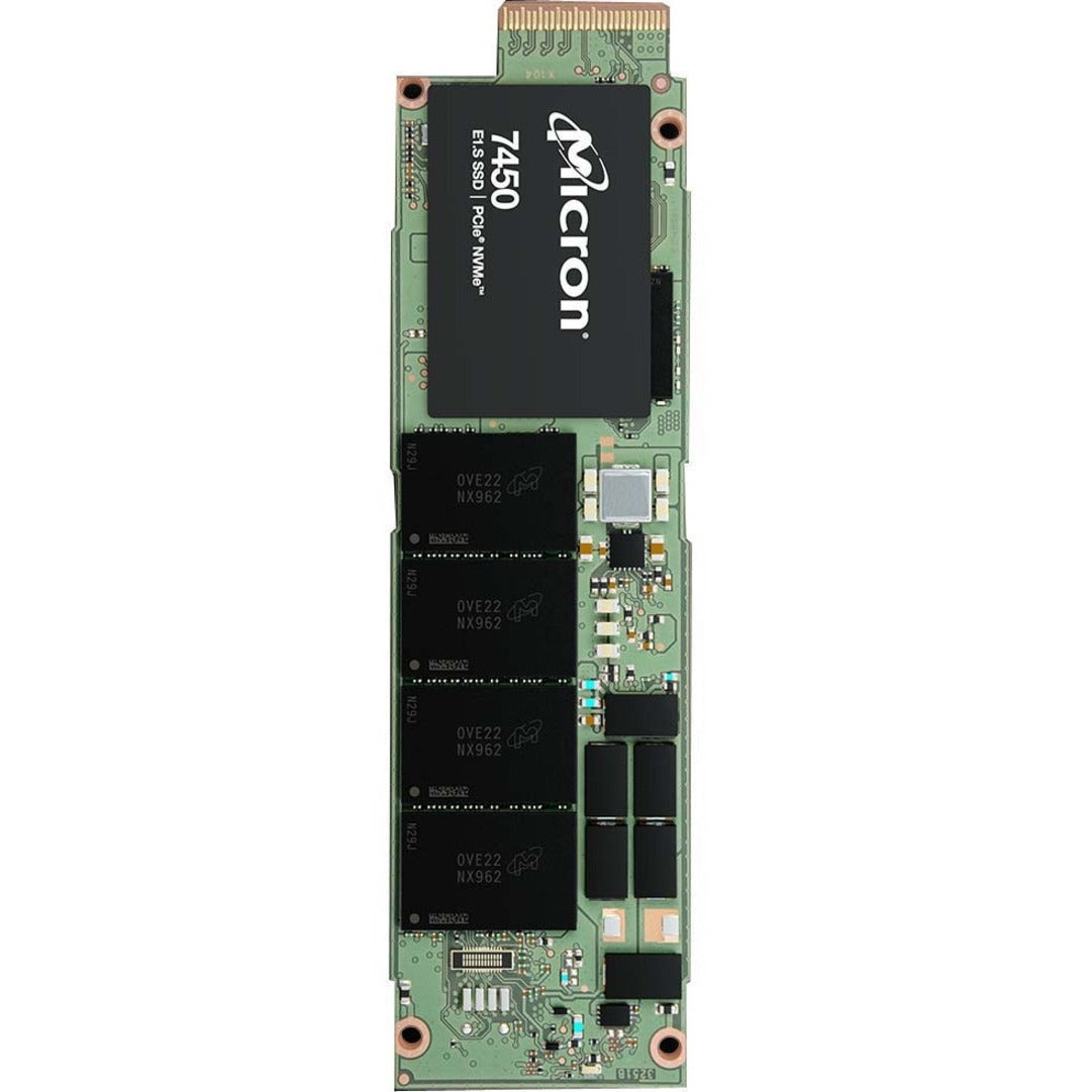 Micron MTFDKBZ960TFR-1BC15ABYYR 7450 PRO 960GB NVMe E1.S Enterprise SSD, 5 Year Warranty, Read Intensive, 1700 TB Endurance, 530000IOPS, 6800 MB/s Max Read Transfer Rate