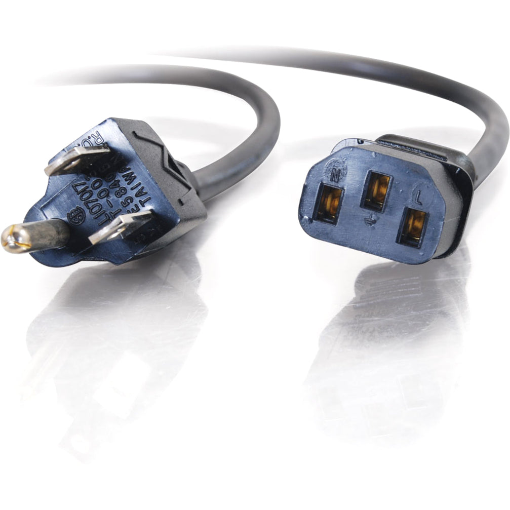 C2G 14719 25ft 18 AWG Universal Power Cord, Lifetime Warranty, Compatible with Computers, Monitors, Scanners, Printers, and Devices