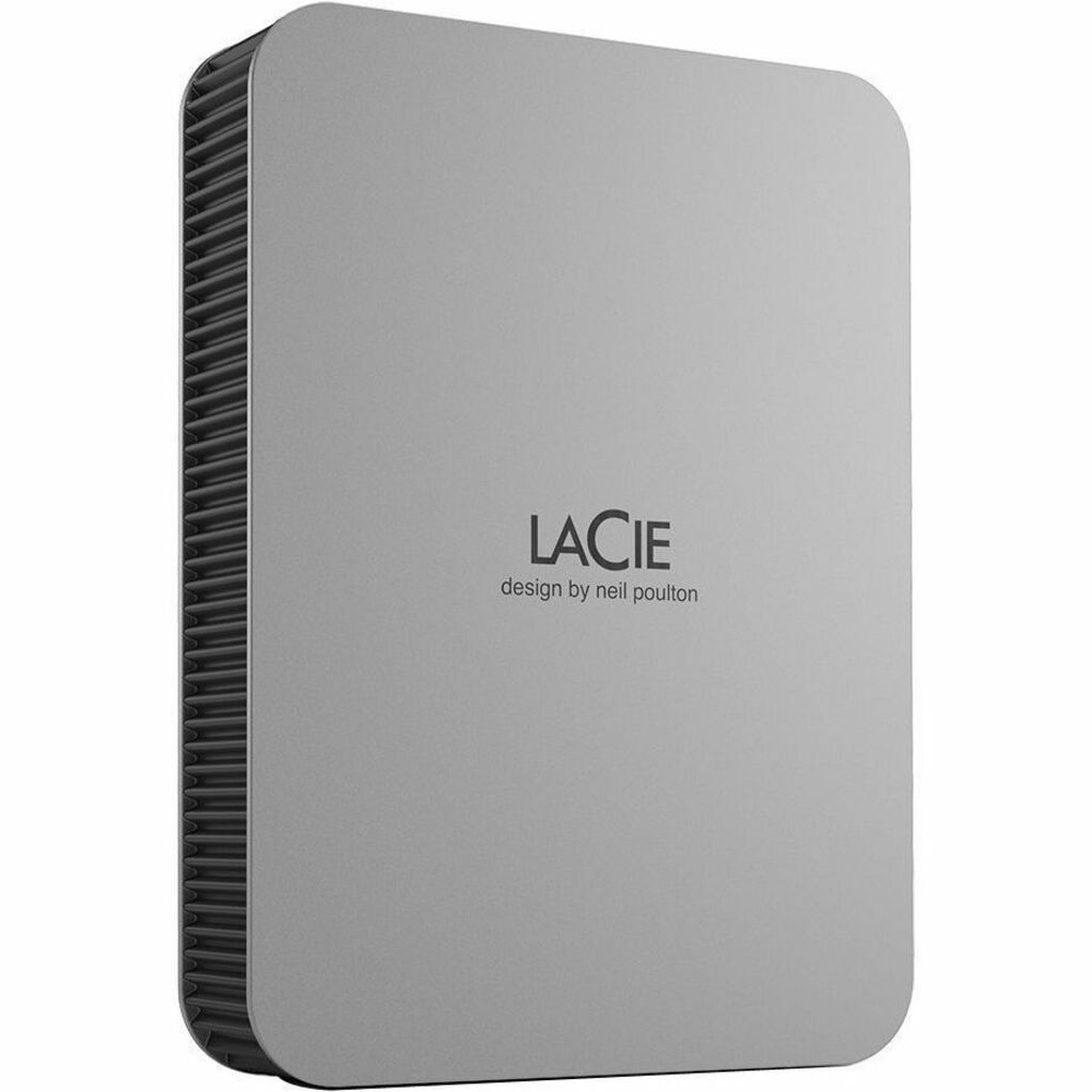 LaCie STLP1000400 Hard Drive, 1 TB Portable - Moon Silver