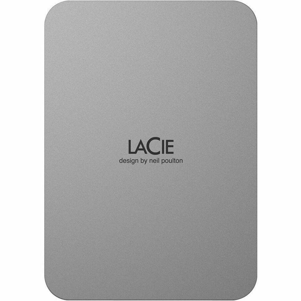 LaCie STLP1000400 Hard Drive, 1 TB Portable - Moon Silver
