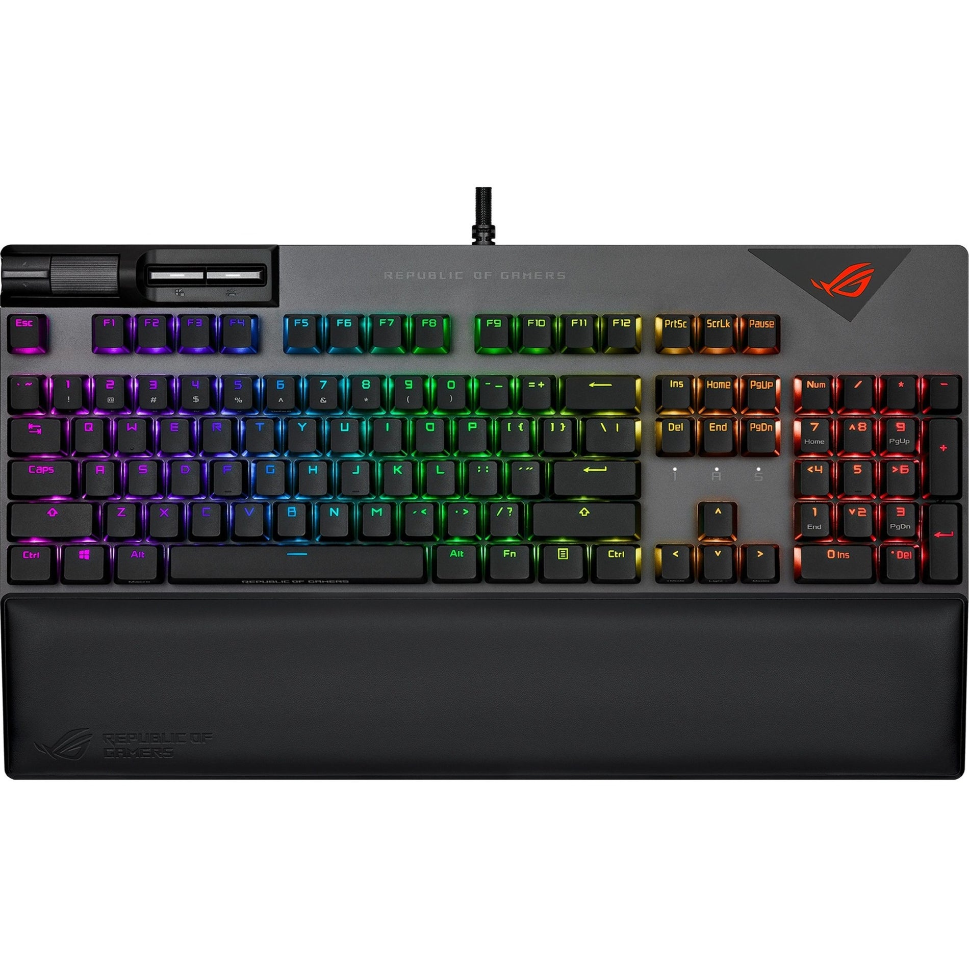 Asus XA08 STRIX FLARE II/NXBL/US/PBT Strix Flare II Gaming Keyboard, RGB LED Backlight, Mechanical Keys, USB 2.0