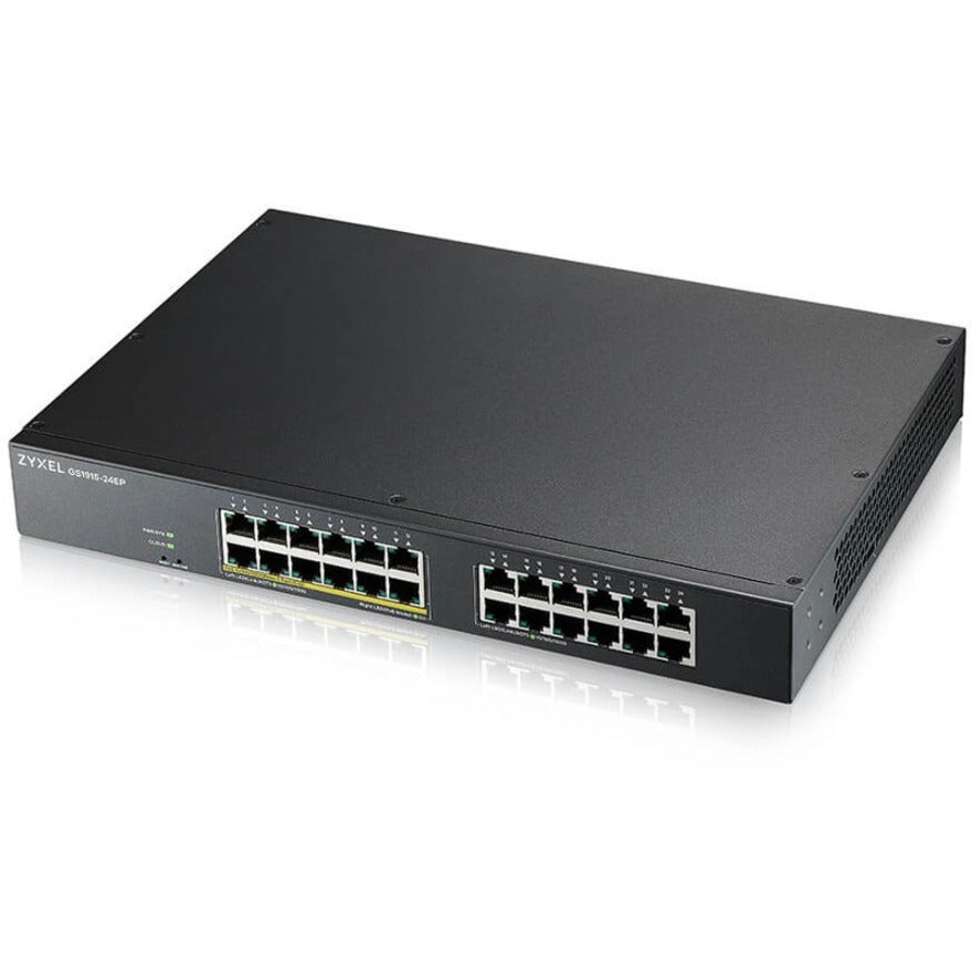 ZYXEL GS1915-24EP 24-port GbE Smart Managed PoE Switch, Gigabit Ethernet, 130W PoE Budget
