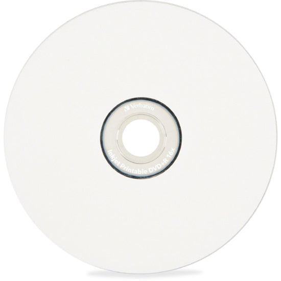 Verbatim 95145 DVD+R 4.7GB 16X Spindle, Inkjet Printable, 100/PK, White