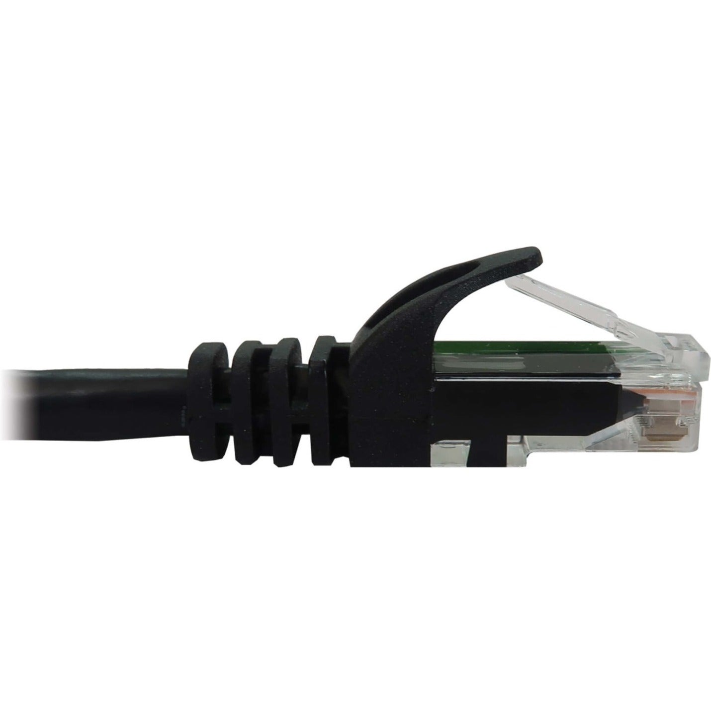 Tripp Lite N261-002-BK Cat.6a UTP Network Cable, 2ft, 10G PoE, Snagless Molded, Black