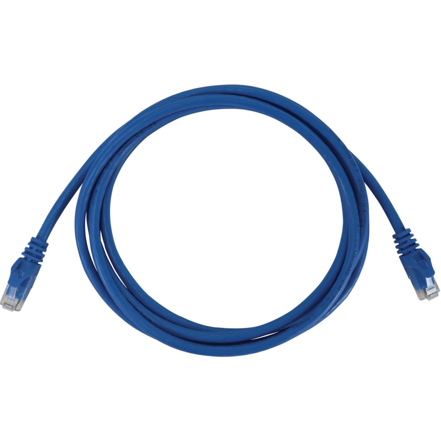 Tripp Lite N261-005-BL Cat.6a UTP Network Cable, 5ft Blue, 10G PoE, Snagless Molded