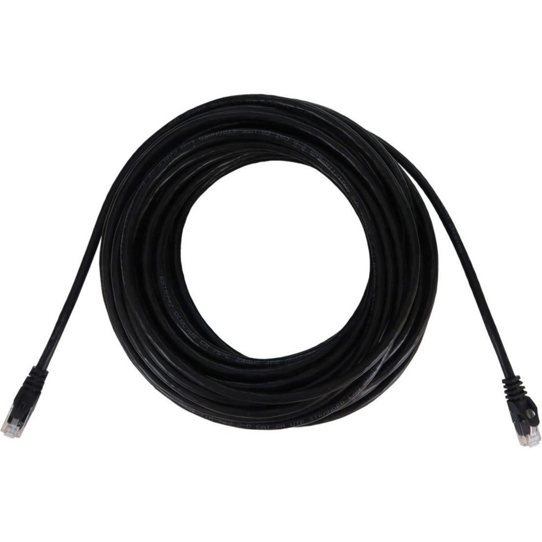 Tripp Lite N261-050-BK Cat.6a UTP Network Cable, 10G PoE, Snagless Molded, Black 50ft