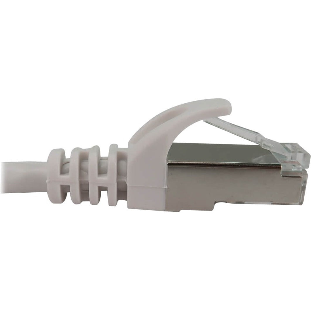 Tripp Lite N262-S07-WH Cat6a STP Patch Network Cable, 7ft, Snagless Shielded Slim 10G, White