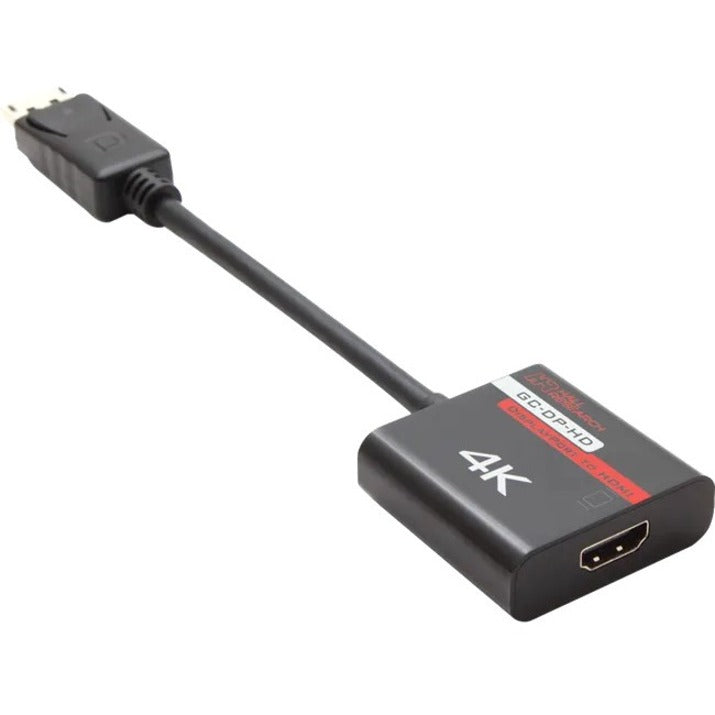 Hall GC-DP-HD DisplayPort to 4K HDMI Converter/Dongle, Active, Flexible, Plug and Play