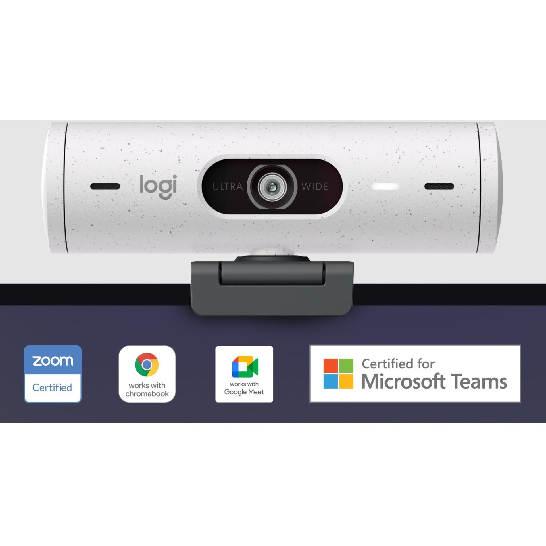 Logitech 960-001427 Brio 500 Full HD Webcam, 4 Megapixel, 60 fps, USB Type C, Off White