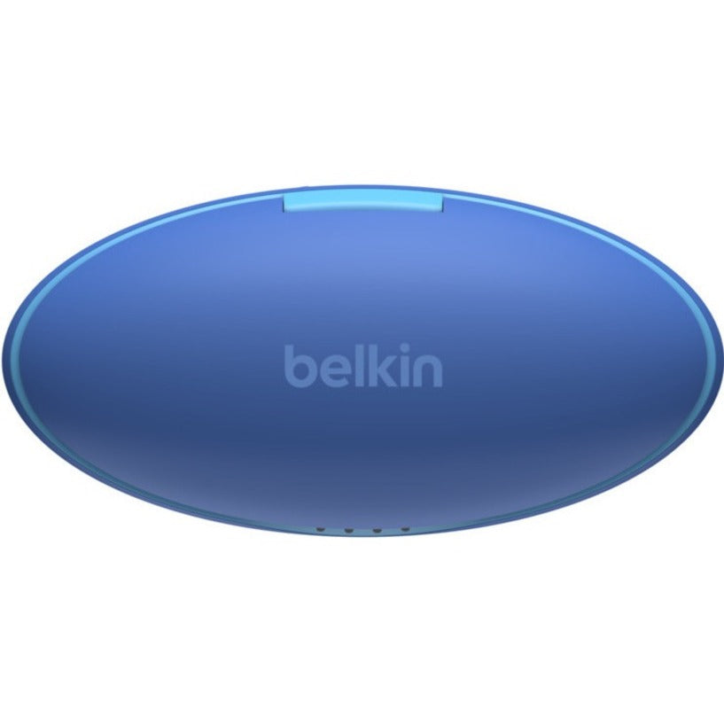 Belkin PAC003BTBL SOUNDFORM Nano Wireless Earbuds for Kids, Bluetooth 5.0, Blue, Sweat and Water Resistant