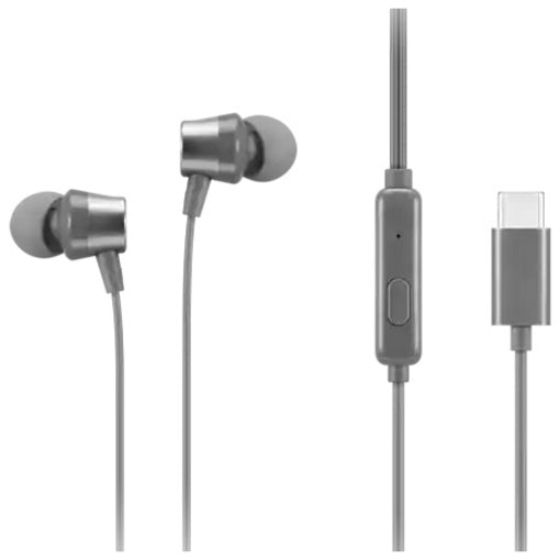 Lenovo GXD1J77353 300 USB-C Wired In-Ear Headphone, Comfortable, On-cable Microphone, 1 Year Warranty