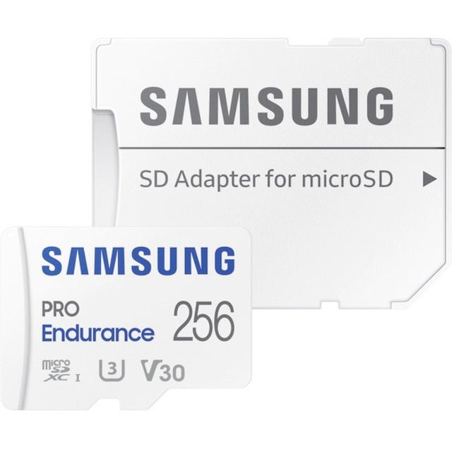 Samsung MB-MJ256KA/AM PRO Endurance 256GB microSDXC Karte V30 Video Geschwindigkeitsklasse 100 MB/s Lese Geschwindigkeit Klasse 10/UHS-I (U3) Geschwindigkeitsklasse Bewertung 40 MB/s Schreib Geschwindigkeit