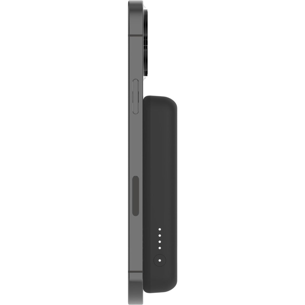 Belkin BPD004BTBK Magnetic Wireless Power Bank 5K + Stand, Portable Charger for iPhone 13 Pro, iPhone 12, 5000mAh Battery Capacity