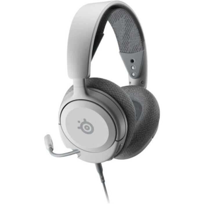 SteelSeries 61607 Arctis Nova 1 White Gaming Headset, Durable, Retractable Microphone, Deep Bass
