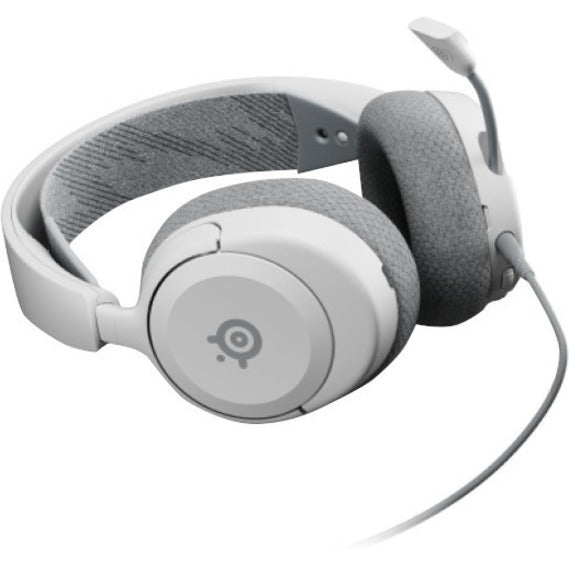 SteelSeries 61612 Arctis Nova 1P White Gaming Headset, Comfortable, Retractable Microphone, Deep Bass