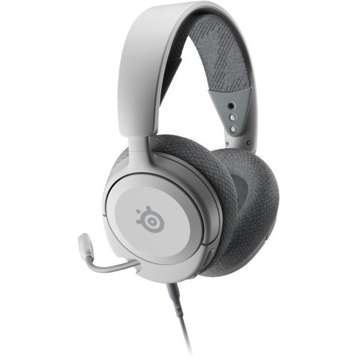 SteelSeries 61612 Arctis Nova 1P White Gaming Headset, Comfortable, Retractable Microphone, Deep Bass