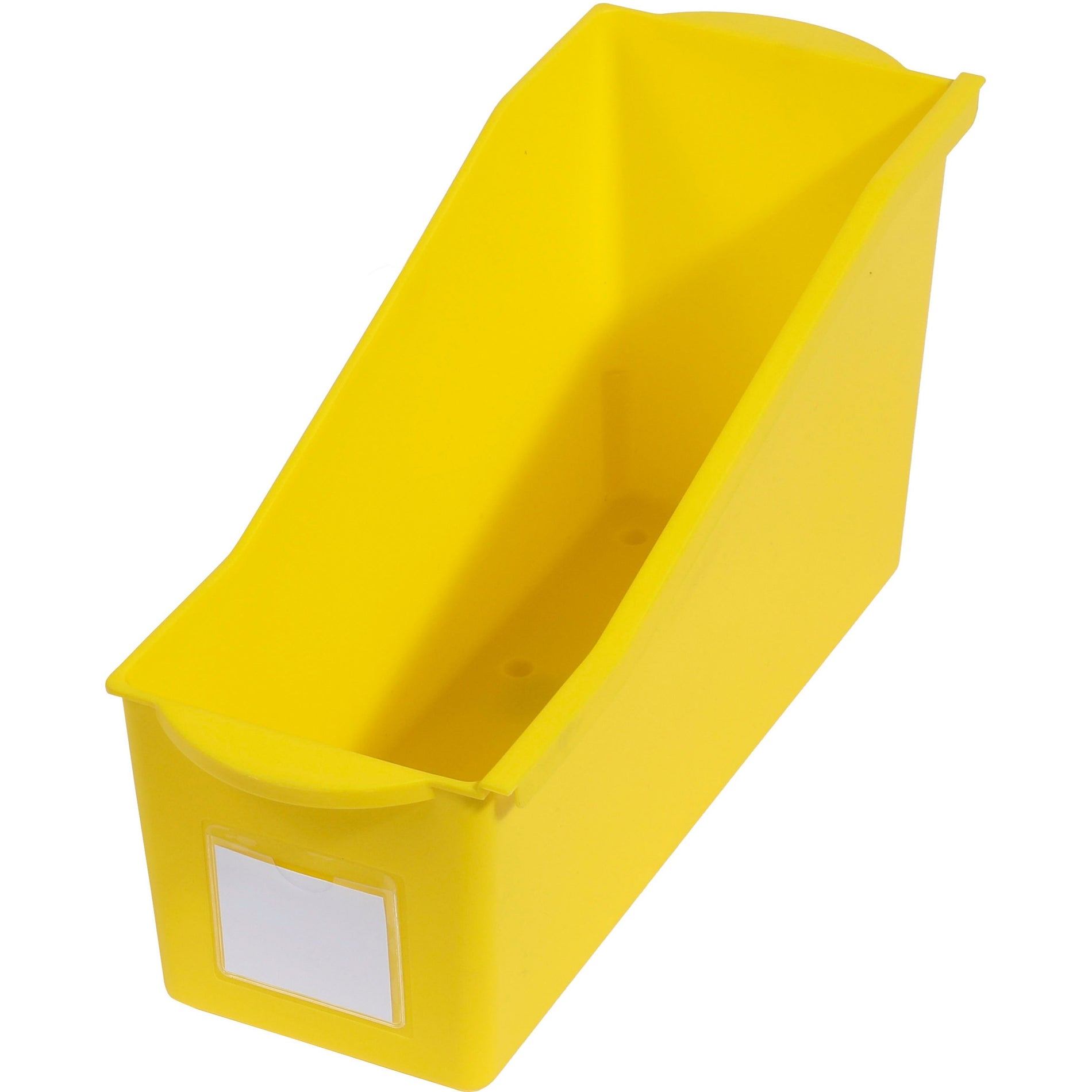 Deflecto Antimicrobial Kids Book Bin - Lightweight, Portable, Stackable - Yellow [Discontinued]