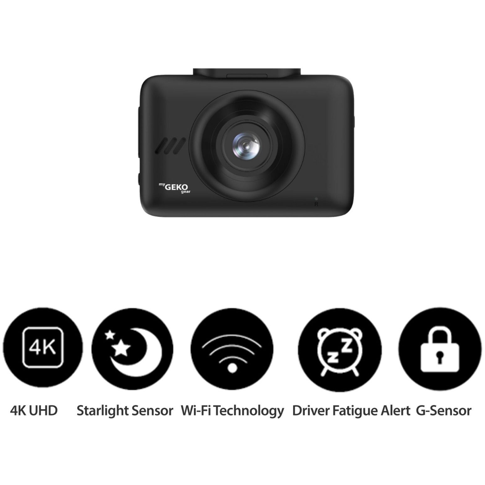 myGEKOgear GO53532G Orbit 535 Vehicle Camera, 4K Wi-Fi Sony Starvis Dash Cam, Night Vision, Wireless Connectivity