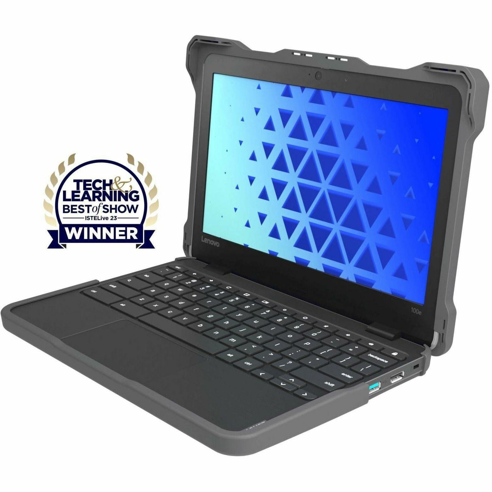 MAXCases LN-ESF-100E-G3-GRY Case, Clear Gray, for Lenovo 100e