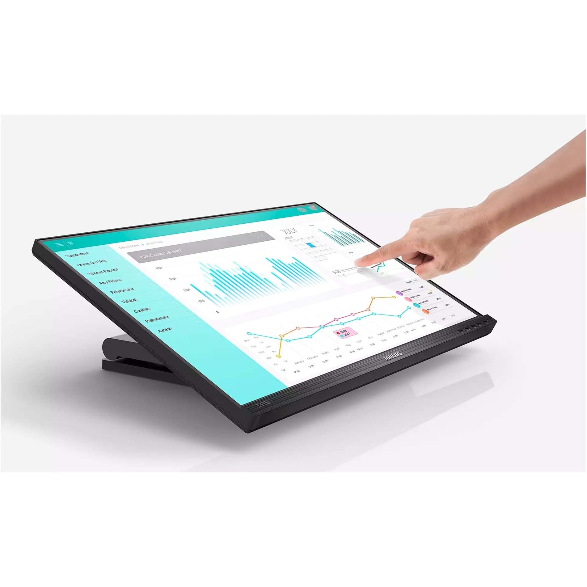 Philips 242B1TC LED Touchscreen Monitor 23.8", Full HD, 4ms GTG, 250 Nit Brightness, 16.7 Million Colors