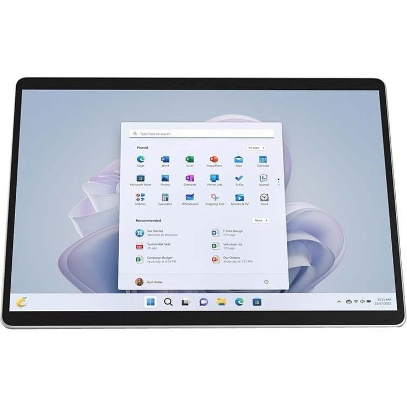 Microsoft QIY-00001 Surface Pro 9 Tablet, 13" LCD, Windows 11 Pro, Core i7, 16GB RAM, 512GB SSD, Platinum