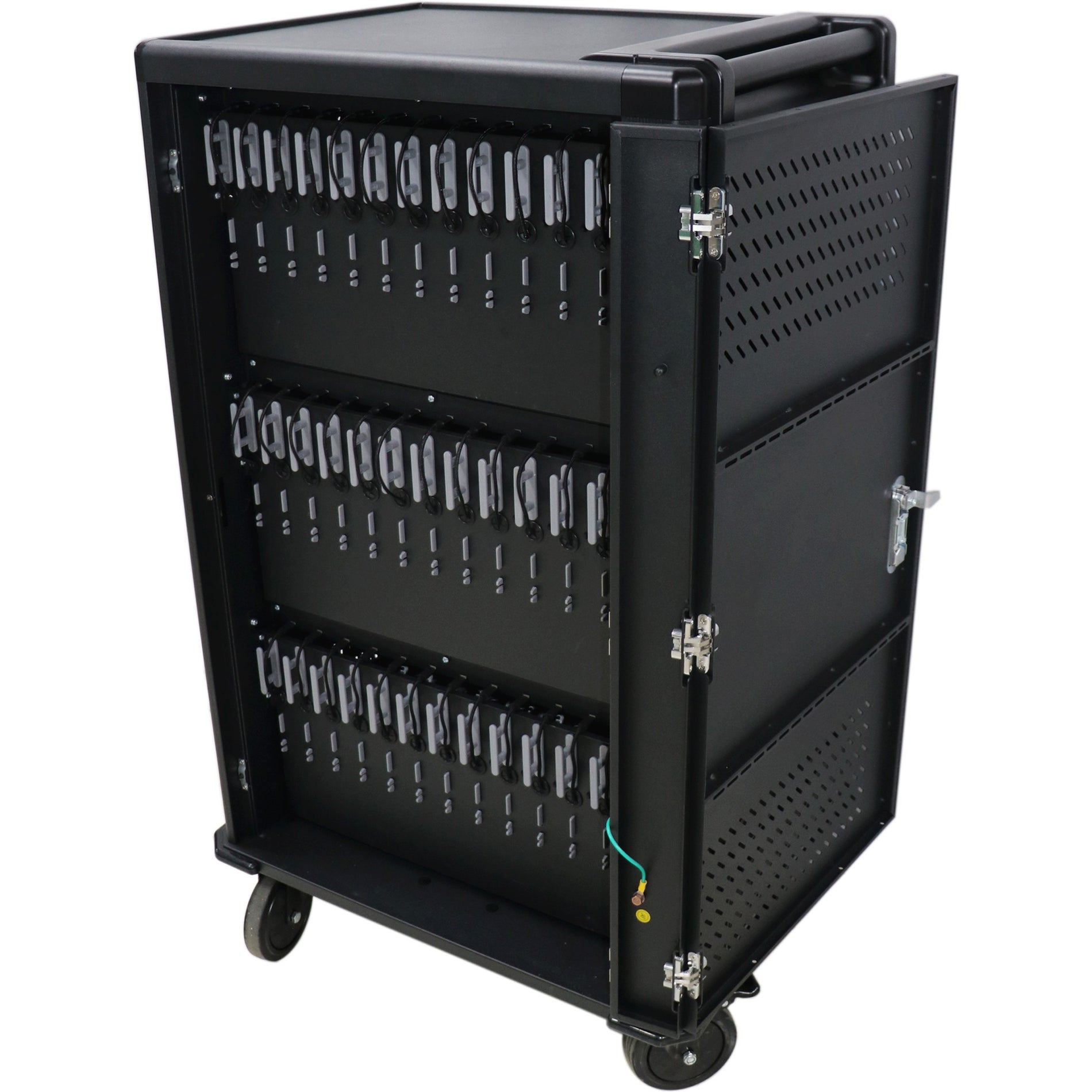 V7 CHGCT36USBCPD-1N Charge Carts - 36 Devices USB-C PD Prewired US Power, 5 Year Warranty, RoHS Certified