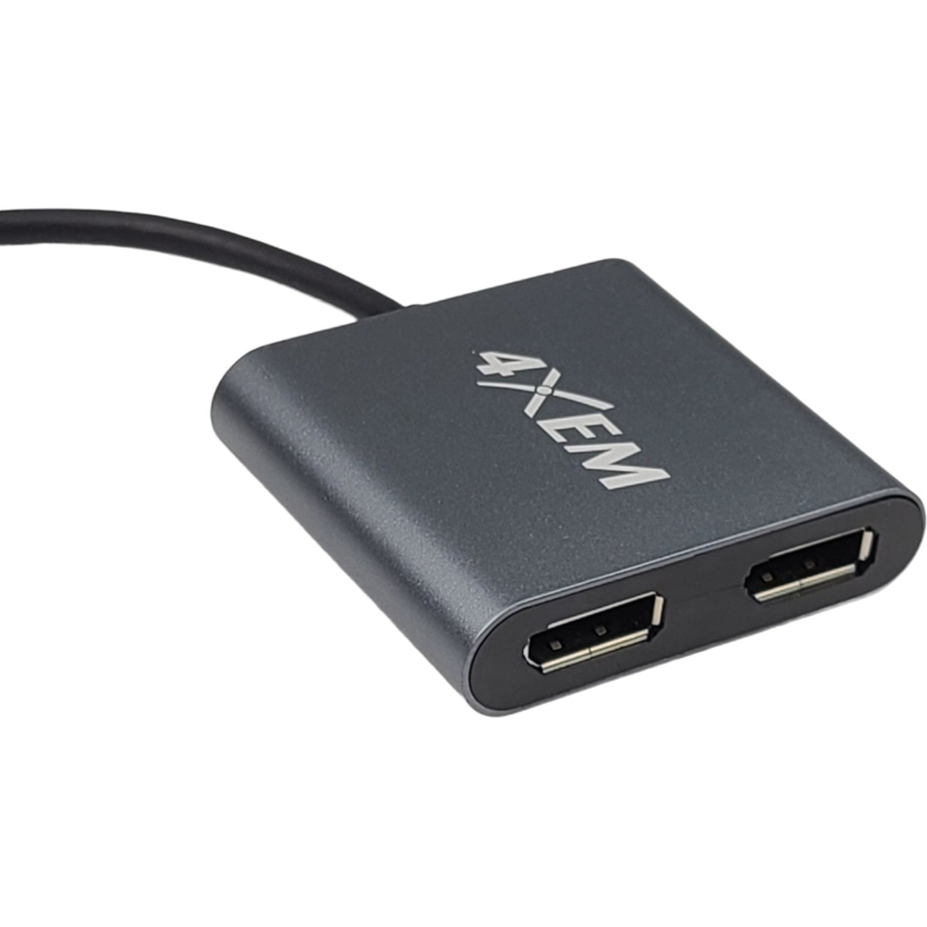4XEM 4XMST10 2-Port USB-C to DisplayPort 4K MST Multi-Monitor Hub, Lightweight A/V Adapter